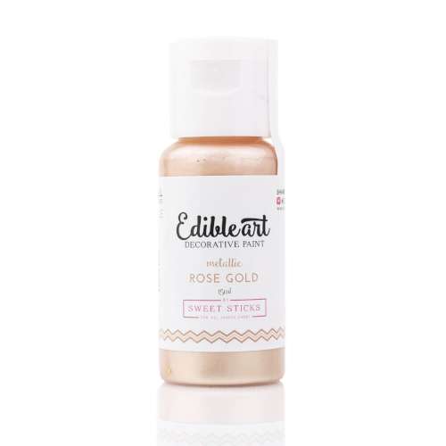 Sweetsticks Edible Art Paint - Metallic Rose Gold